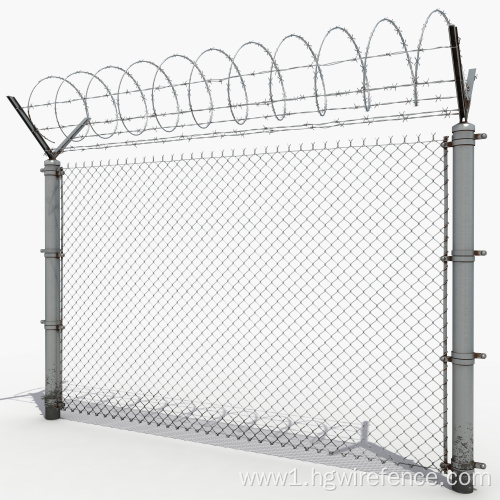 post PVC coated fence chain link fence